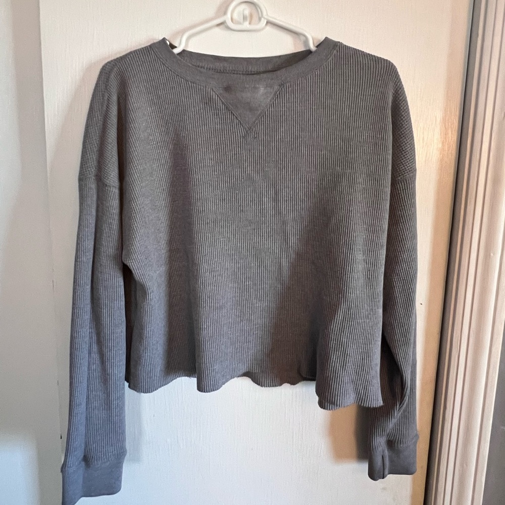 Abercrombie Waffle Knit Long Sleeve Shirt